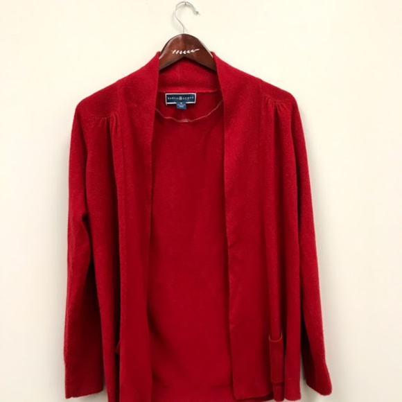 Karen Scott Size M Red Cardigan - Picture 1 of 5